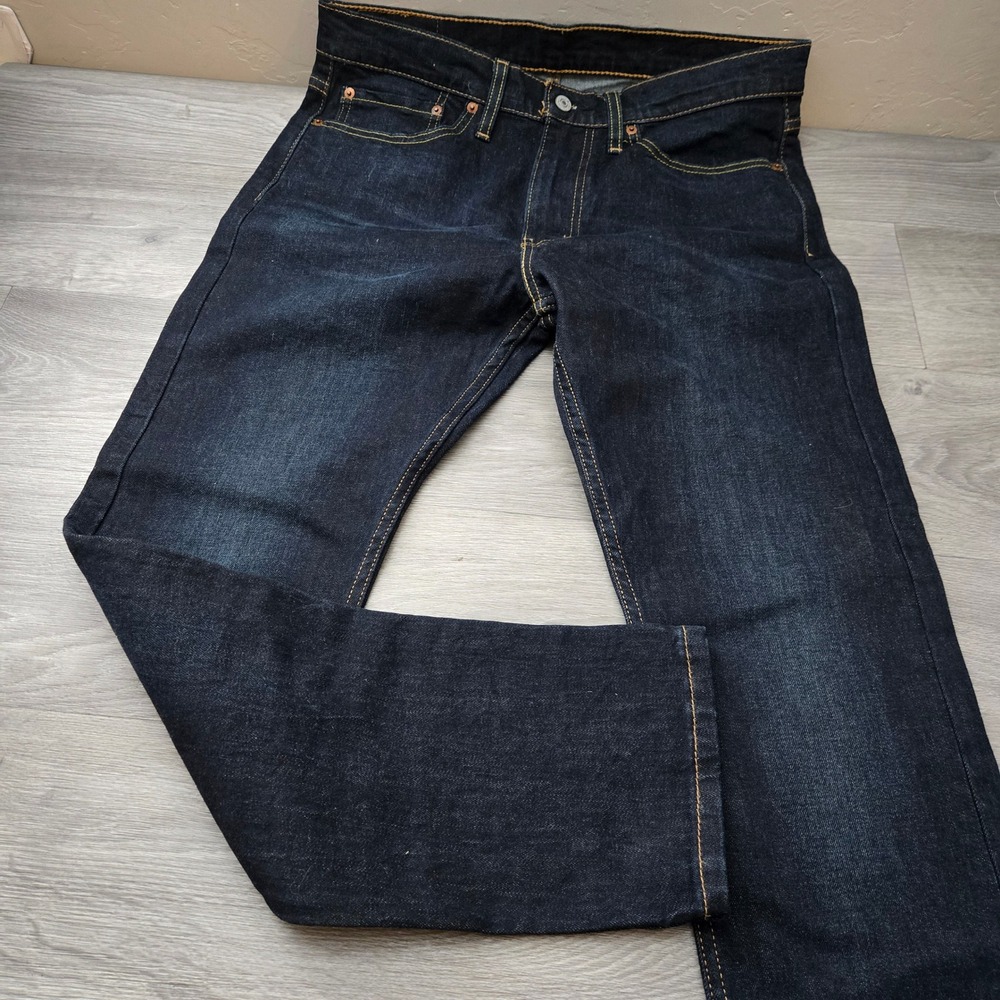 Levi's 510 Dark Indigo Skinny Jeans 34 X 30 WaterLess Skinny Fit Denim